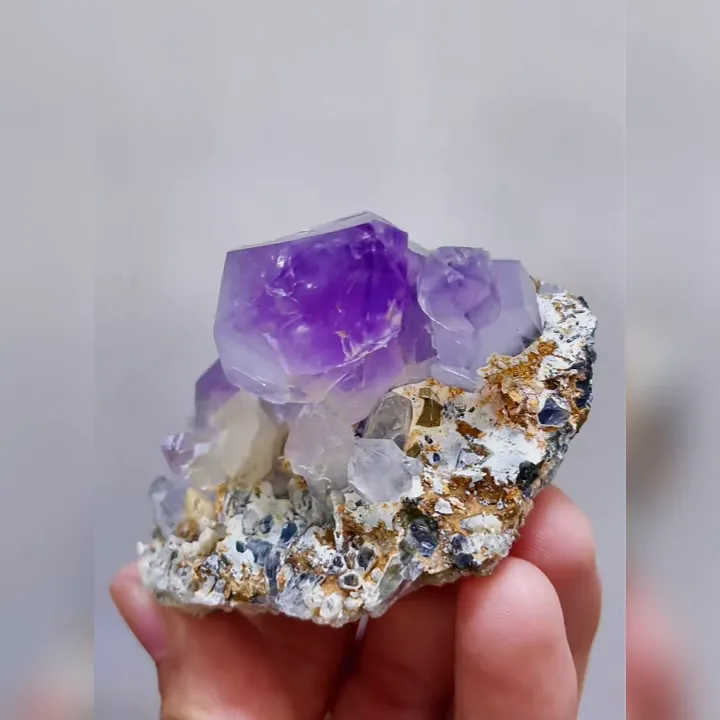 Natural Amethyst comes from Anhui,China 55*75*40MM - image 4