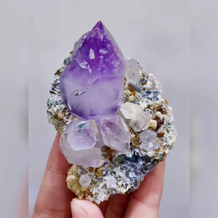 Natural Amethyst comes from Anhui,China 55*75*40MM - image 5