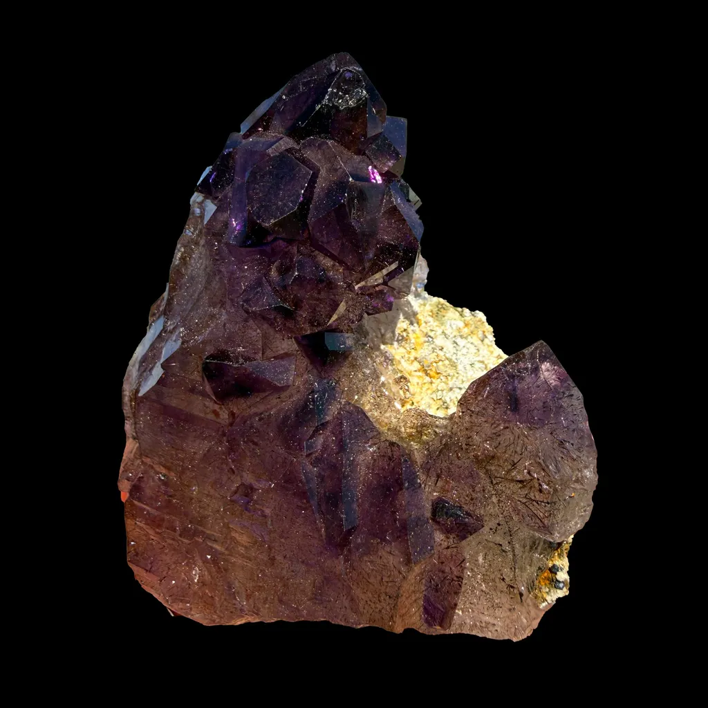 Natural Amethyst Crystal from Karur, India – Deep Purple Quartz Formation, Collector’s Healing Crystal Display Piece - image 5