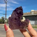 Natural Amethyst Crystal from Karur, India – Deep Purple Quartz Formation, Collector’s Healing Crystal Display Piece - image 6