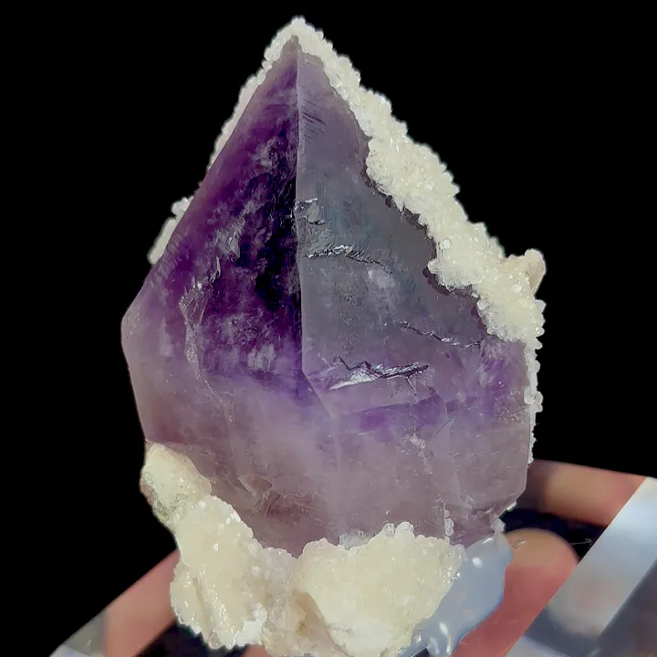 Natural Amethyst Tower, Mineral Specimen:Daye,Hubei (55*55*45MM) image