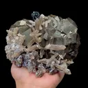 Natural Andradite Crystal and Specularite Mineral Specimen,High Quality Specimen,HUANGGANG LIANG,INNER MONGOLIA,CHINA(127*110*70mm) - image 1