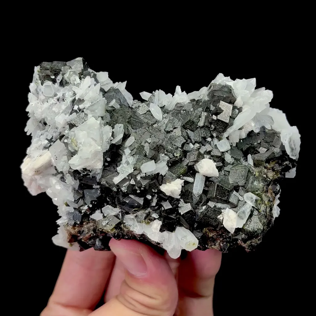 Natural Andradite Garnet and Dolomite Mineral Specimen,High Quality Specimen,INNER MONGOLIA,CHINA(100*71*46mm) image