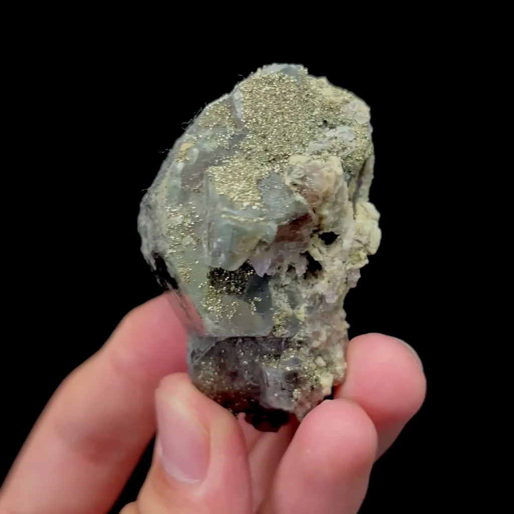 Natural Apatite and Pyrite Mineral Specimen,High Quality Specimen,YAO GANG XIAN,HUNAN,CHINA(53*34*42mm) - image 3