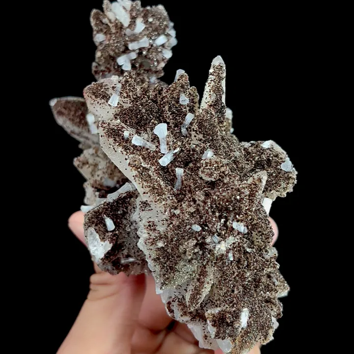 Natural  Apophyllite /Goethite and Calcite,Crystal Mineral Specimen:HUBEI (135*80*80mm) - image 2