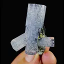 Natural Aquamarine and Black Tourmaline Symbiosis comes from Namibia 30*30*45MM - image 1