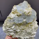 Natural Aquamarine and Flake Mica Symbiosis comes from Xuebaoding, Sichuan 110*55*110MM - image 3