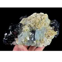 Natural Aquamarine and Mica Flakes and Clausthalite, Mineral Specimen:Xuebaoding,Sichuan (130*80*75MM) - image 2
