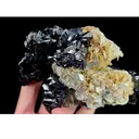 Natural Aquamarine and Mica Flakes and Clausthalite, Mineral Specimen:Xuebaoding,Sichuan (130*80*75MM) - image 5