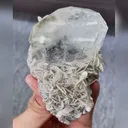 Natural Aquamarine and Mica Flakes Symbiosis comes from Xuebaoding,Hunan 60*90*25MM - image 2