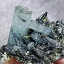 Natural Aquamarine and Tourmaline Symbiosis comes from Namibia 95*80*50MM - image 3