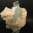 Natural Aquamarine Crystal Cluster on Matrix with Mica – 135g Raw Beryl Specimen from Pakistan - image 5