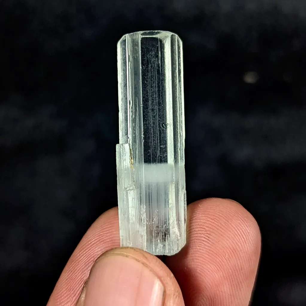 Natural Aquamarine Crystal Specimen Rocks and Geodes Brazil image