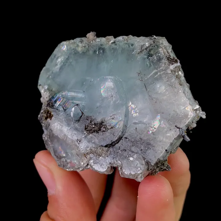 Natural Aquamarine, Mineral Specimen:Xuebaoding,Sichuan (60*50*30MM) image