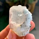Natural Aquamarine var Morganite var Beryl with Green Tourmalines from Afghanistan - image 2