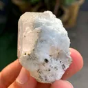 Natural Aquamarine var Morganite var Beryl with Green Tourmalines from Afghanistan - image 4