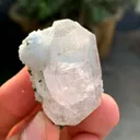 Natural Aquamarine var Morganite var Beryl with Green Tourmalines from Afghanistan - image 6