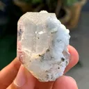 Natural Aquamarine var Morganite var Beryl with Green Tourmalines from Afghanistan - image 3