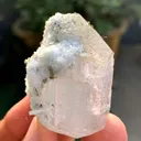 Natural Aquamarine var Morganite var Beryl with Green Tourmalines from Afghanistan - image 7