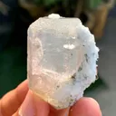Natural Aquamarine var Morganite var Beryl with Green Tourmalines from Afghanistan - image 1