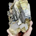 Natural Arsenopyrite and Quartz Mineral Specimen,High Quality Specimen,YAO GANG XIAN,HUNAN,CHINA(95*70*50mm) - image 1