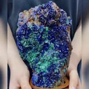 Natural Azurite and Malachite comes from Anhui,China 130*80*200MM - image 2