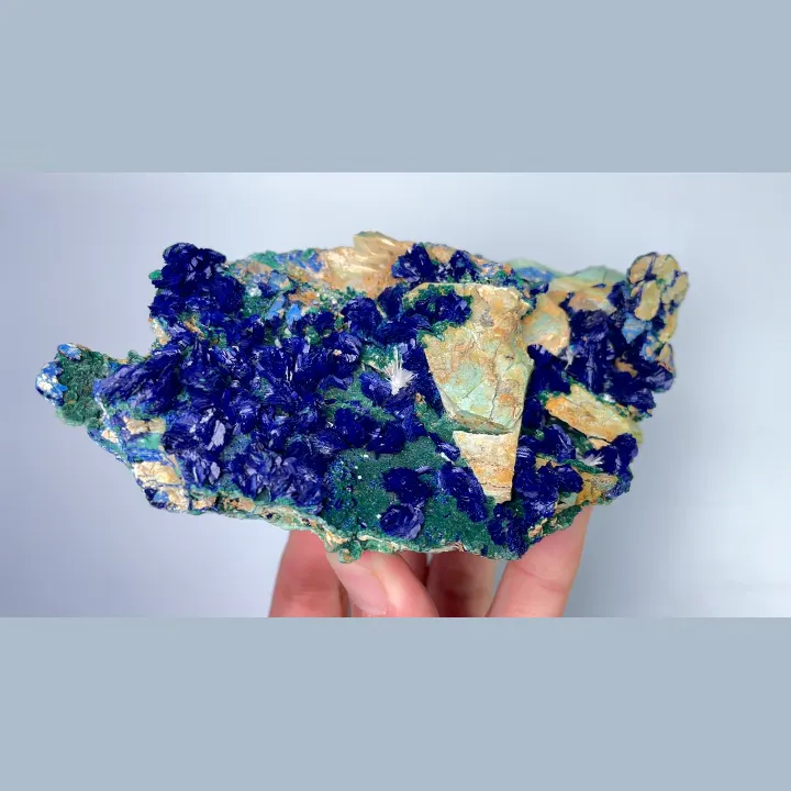Natural Azurite and Malachite, Mineral Specimen: Anhui,China (145*80*55MM) image