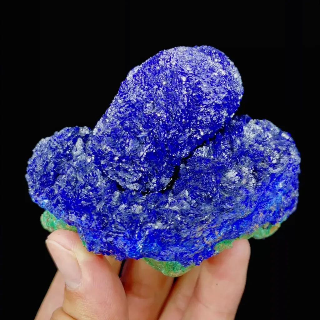 Natural Azurite and Malachite Symbiosis comes from Anhui,China 80*55*55MM image