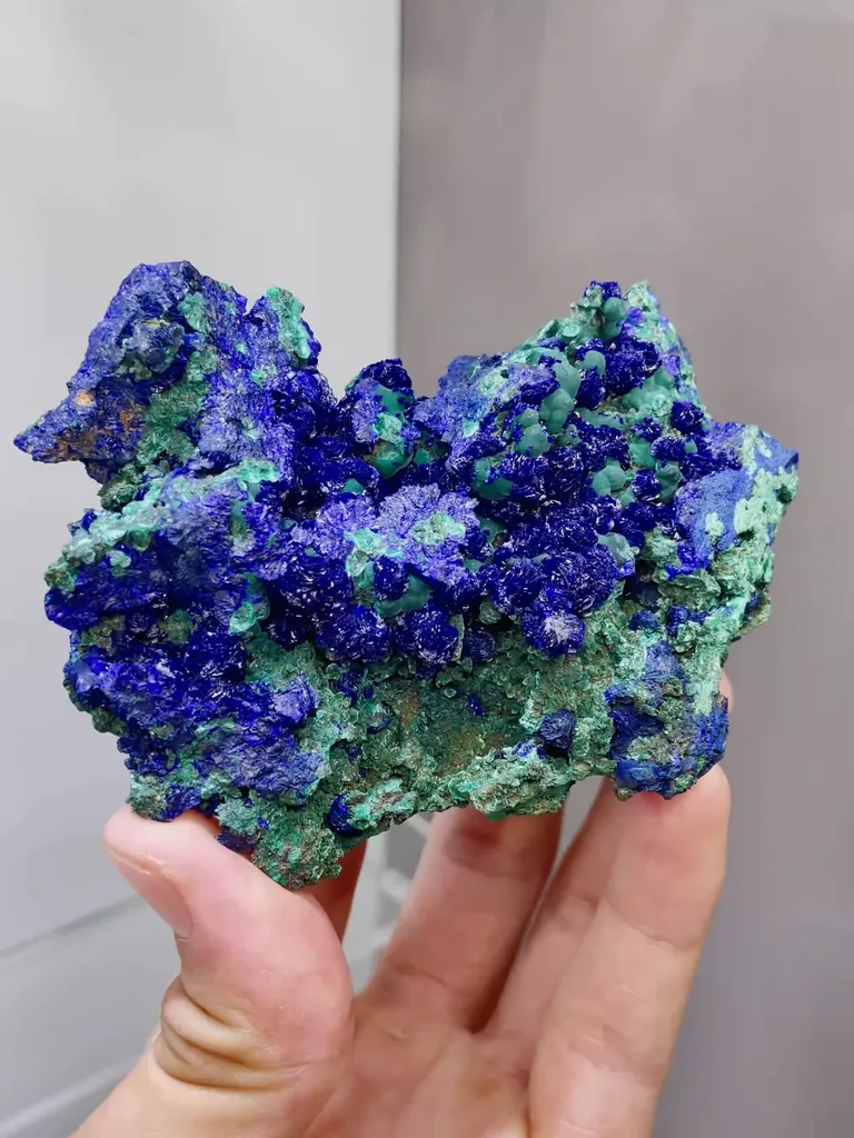 Natural Azurite comes from Anhui,China 90*70*30MM - image 2