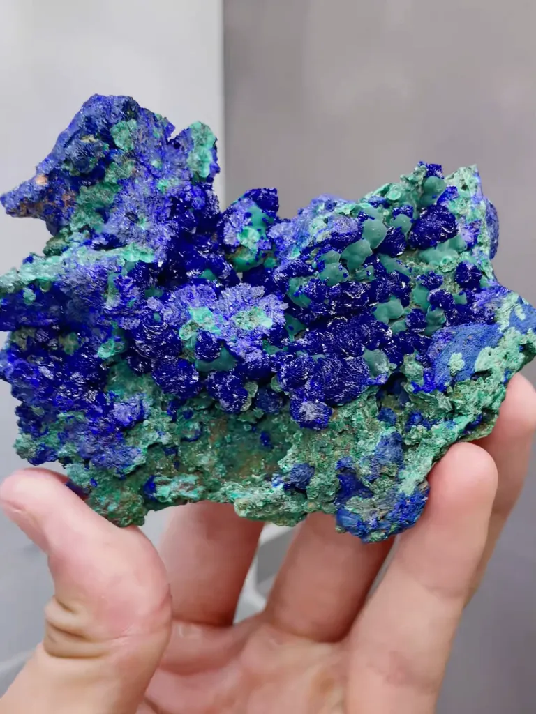 Natural Azurite comes from Anhui,China 90*70*30MM - image 3