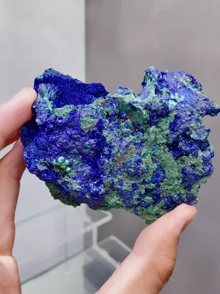 Natural Azurite comes from Anhui,China 90*70*30MM - image 5