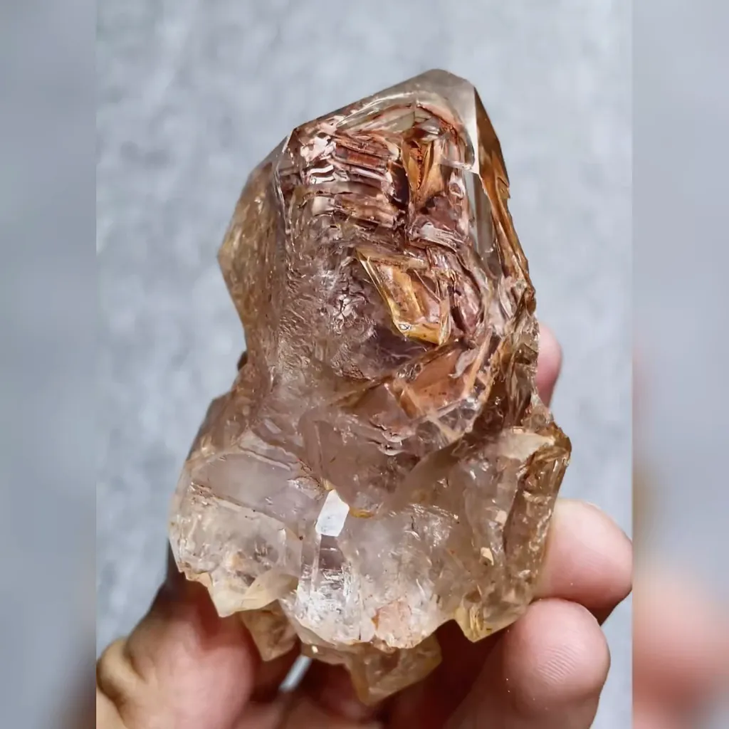 Natural Backbone Quartz comes from Madagascar 50*75*50MM - image 3