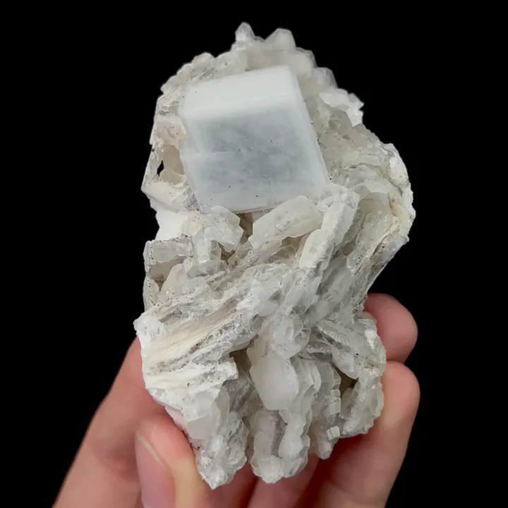 Natural Barite and Calcite,Mineral Specimen:ZHEJANG (80*40*40mm) image