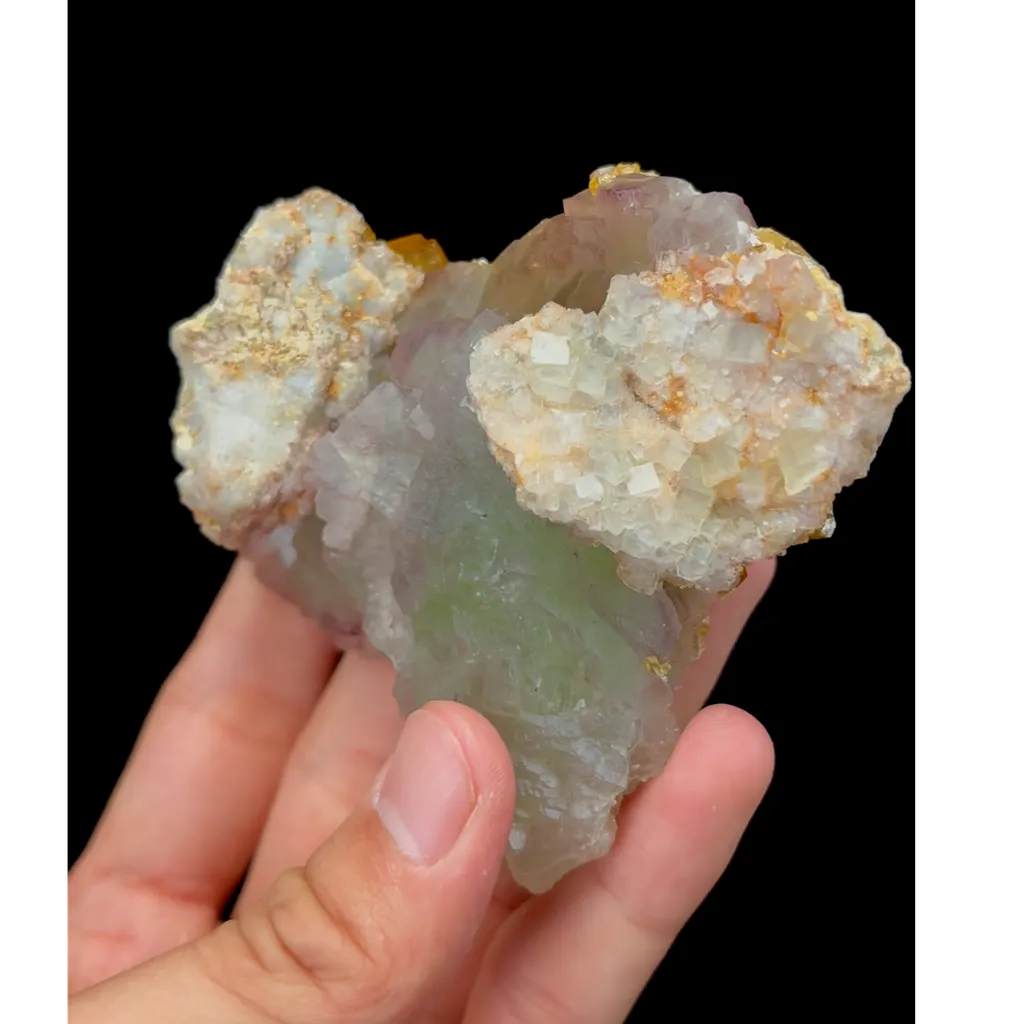 Natural Barite and Green Fluorite Mineral Specimen,High Quality Specimen,RUIJIN,JIANGXI,CHINA(105*85*43mm) - image 3
