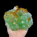 Natural Barite and Green Fluorite, Mineral Specimen:Jiangxi,China (125*105*55MM) - image 1