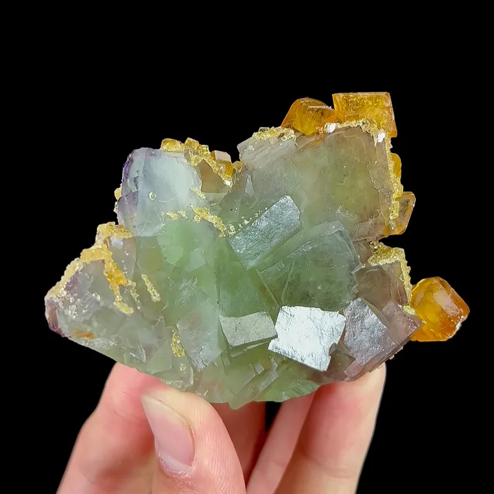 Natural Barite and Green Fluorite, Mineral Specimen:Jiangxi,China (80*55*20MM) image