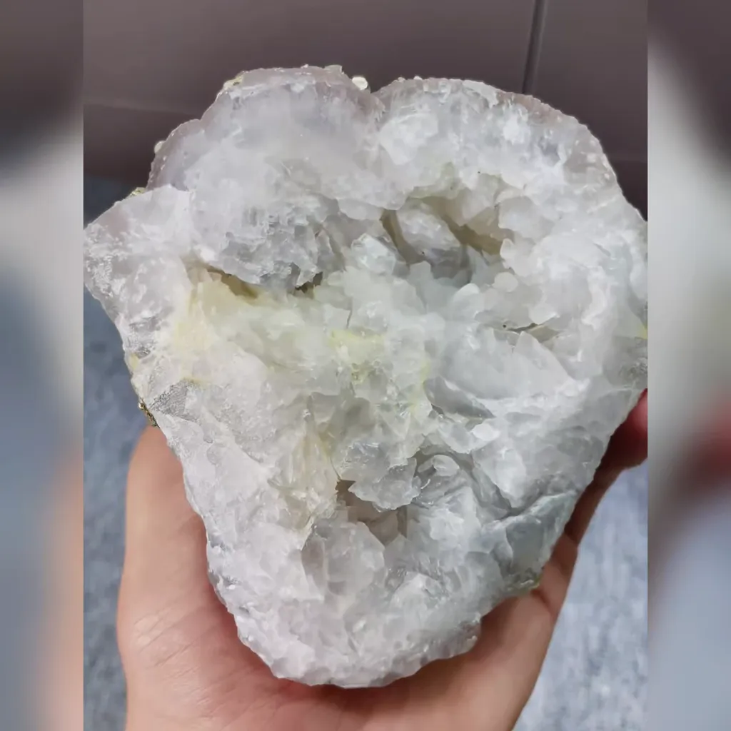 Natural Barite and Pyrite comes from Jiangxi,China 110*110*40MM - image 5