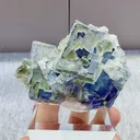Natural Bicolor Cubic Phantom Fluorite comes from Yaogangxian,Hunan 53*35*32MM - image 4