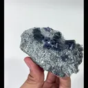 Natural Bismuthinite and Purple Fluorite Mineral Specimen,High Quality Specimen,YINDU,INNER MONGOLIA,CHINA(90*50*18mm) - image 5
