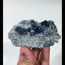 Natural Bismuthinite and Purple Fluorite Mineral Specimen,High Quality Specimen,YINDU,INNER MONGOLIA,CHINA(90*50*18mm) - image 4