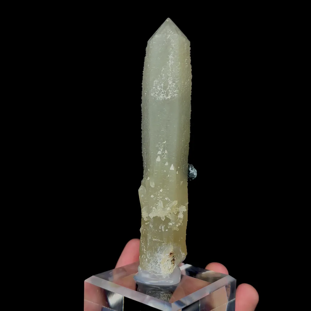 Natural Bitter Gourd Quartz and Specularite Mineral Specimen,High Quality Specimen,HUANGGANG LIANG,INNER MONGOLIA,CHINA(31*22*135mm) - image 2
