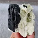 Natural Black Columnar Stone and Quartz Symbiosis comes from Inner Mongolia,China 65*55*55MM - image 3