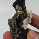 Natural Black Tourmaline Crystal Cluster with Feldspar & Mica | 47g Schorl Specimen - image 7