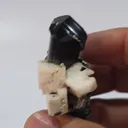 Natural Black Tourmaline Crystal Cluster with Feldspar & Mica | 47g Schorl Specimen - image 5