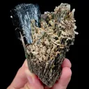 Natural Black Tourmaline Mineral Specimen,High Quality Specimen,INNER MONGOLIA,CHINA(67*40*94mm) - image 1