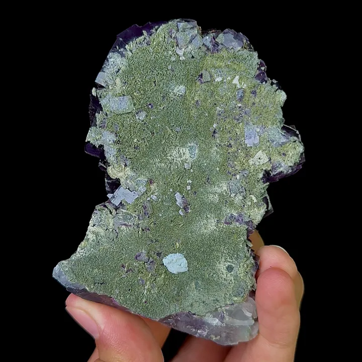 Natural Blue and Purple Fluorite Mineral Specimen,High Quality Cube Specimen:YAOGANGXIAN (66*35*95mm) - image 2