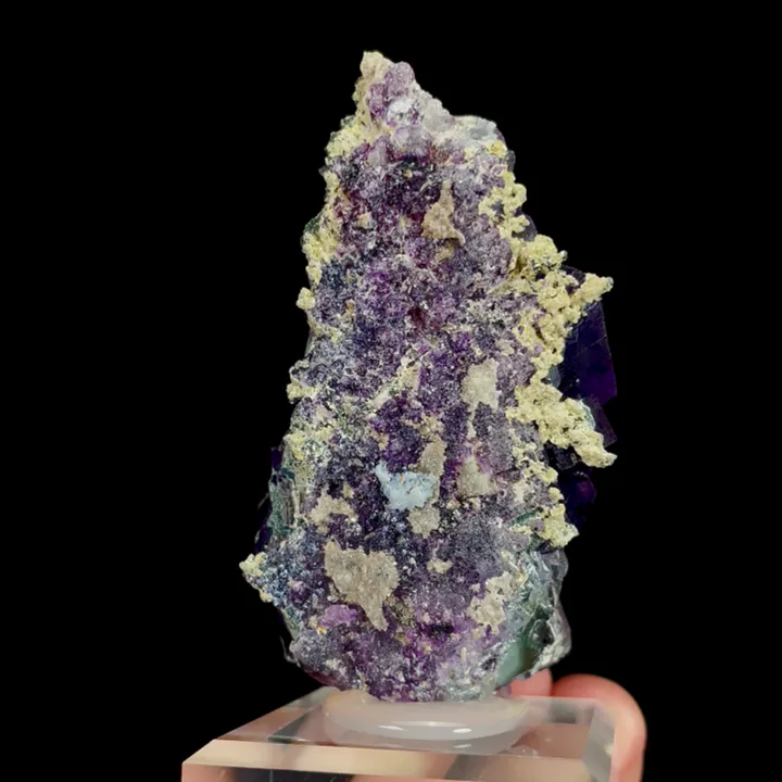 Natural Blue and Purple Phantom Fluorite Mineral Specimen,High Quality Specimen:YAOGANGXIAN (42*30*73mm) - image 4