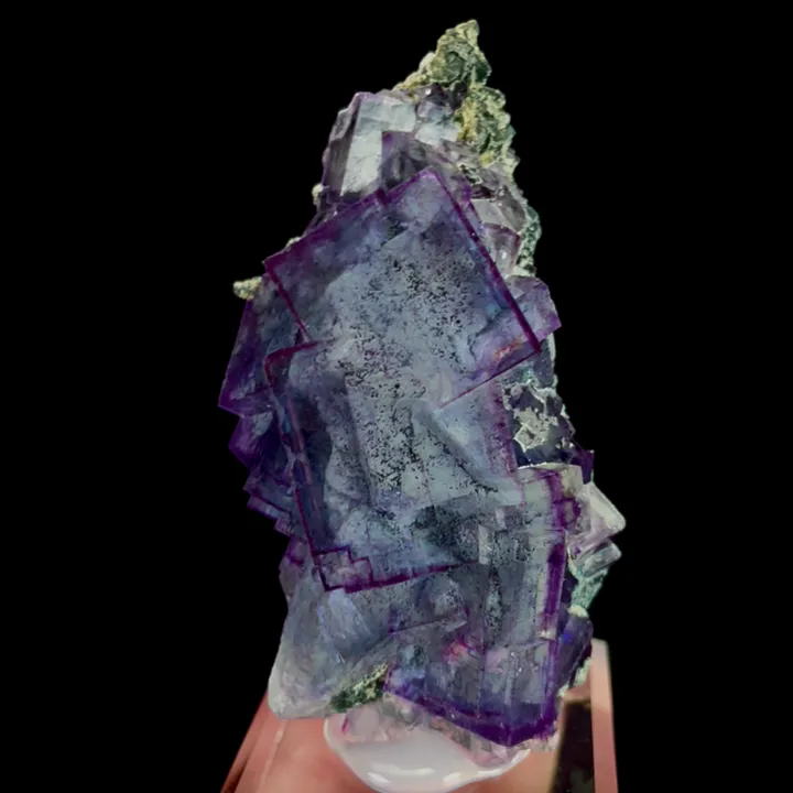 Natural Blue and Purple Phantom Fluorite Mineral Specimen,High Quality Specimen:YAOGANGXIAN (42*30*73mm) - image 3