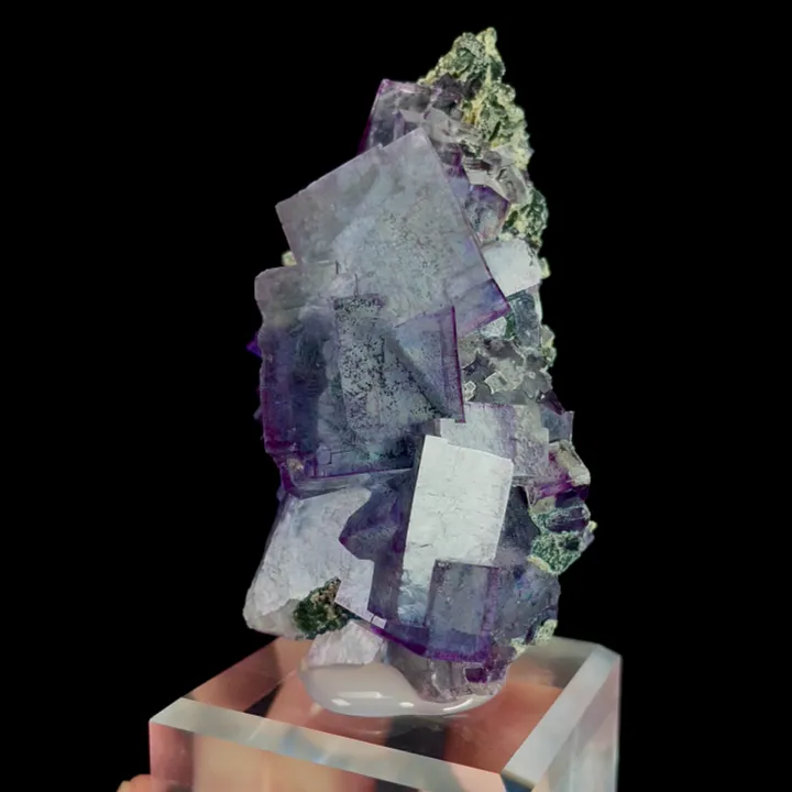 Natural Blue and Purple Phantom Fluorite Mineral Specimen,High Quality Specimen:YAOGANGXIAN (42*30*73mm) - image 2