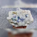 Natural Blue-and-White Porcelain Fluorite and Flaky Calcite Symbiosis comes from Yaogangxian,Hunan 115*90*50MM - image 2
